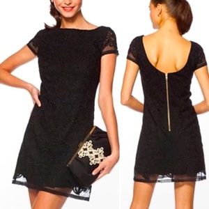 Lilly Pulitzer Jeannette Tropical Black Lace Dress